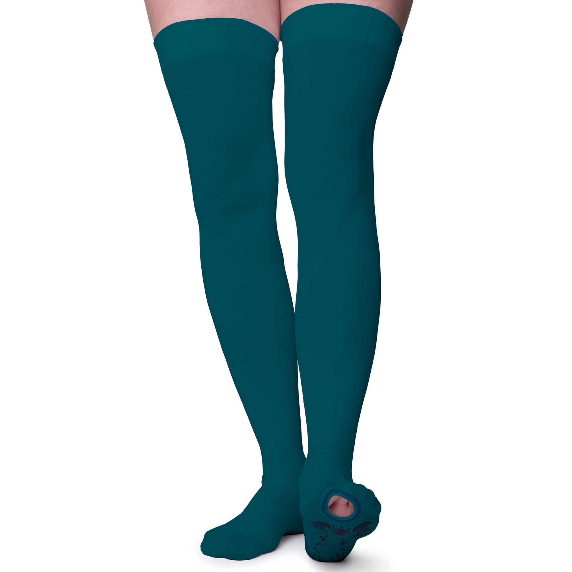 FITLEGS AES Grip, Thigh Length - Small - Teal