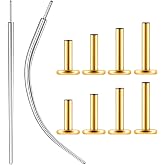 Earbility 20G/18G/16G Threadless Bar Titanium ASTM F136 Replacement Post, 8 PCS Post and 2 PCS Threadless Piercing Assistant Tools Flat Back Stud Earrings with 5/6/7/8mm Bar Length for Nose Helix Cartilage Tragus Conch Lobe Labret Piercing Jewelry