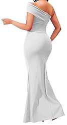 White Formal Dresses for Women Sexy Bodycon One Off