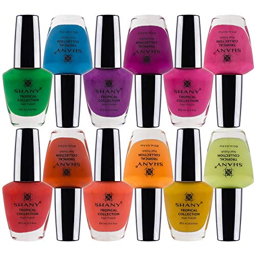 SHANY Tropical Collection Nail Polish Set - 12 Island-Inspired Shades with Gorgeous Semi-Glossy and Shimmer Finishes in Bright and Neon Colors - Thumbnail 7