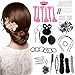 Hair Accessoriesn Kit LuckyFine Magic Hair Styling Clip Pads Foam Sponge Hairpins Bun Donut Accessory Maker Tool