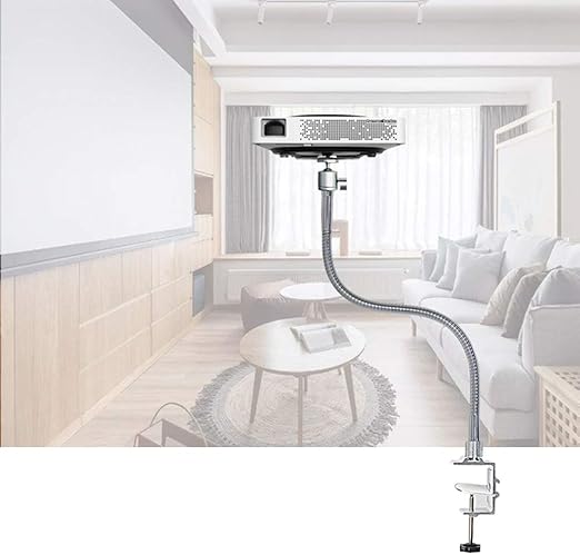 Zxghs Soporte De Pared Soporte Soporte De Cabecera Casa Proyector Puede Sujetar Espesor De 8 Mm 57 Mm Cuarta Interfaz Carga Que Soportan 2kg Amazon Es Hogar