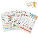 6 Sheets Craft Sticker, Marrywindix Tech Decorative Scrapbooking Diary Album Sticker Adhesive