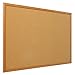MFLABEL 35x23 inch Cork Bulletin Board Oak Wood Frame Corkboard Message Board