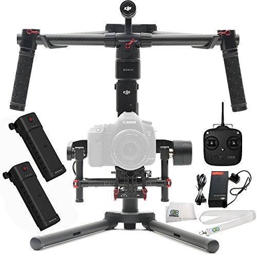 DJI Ronin-M 3-Axis Brushless Gimbal Stabilizer Basic Kit Includes Manufacturer Accessories + DJI Intelligent Battery for Ronin-M + SSE Transmitter Lanyard + Microfiber Cleaning Cloth