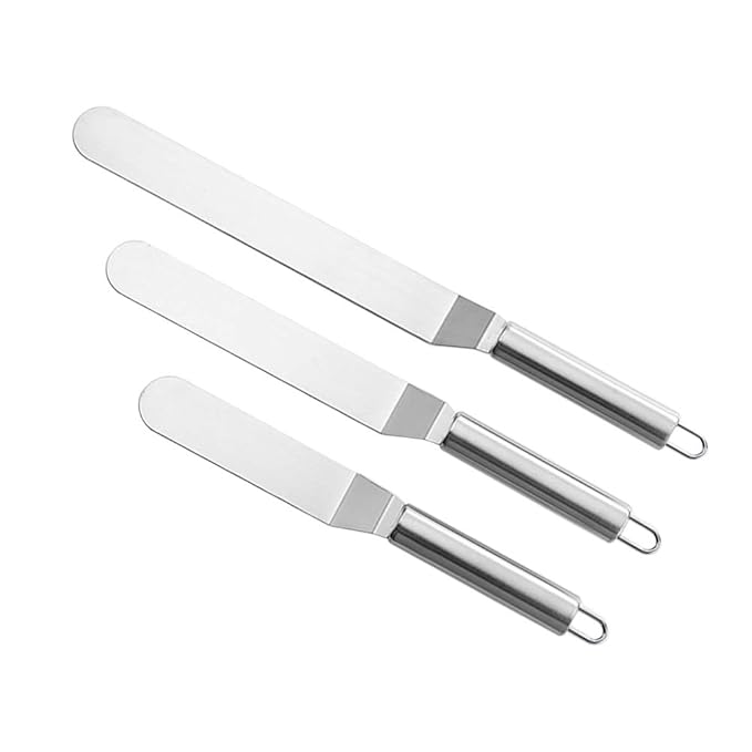 Icing Spatula Angled 5.9”7.8”9.8”Flexible Resistant Blade
