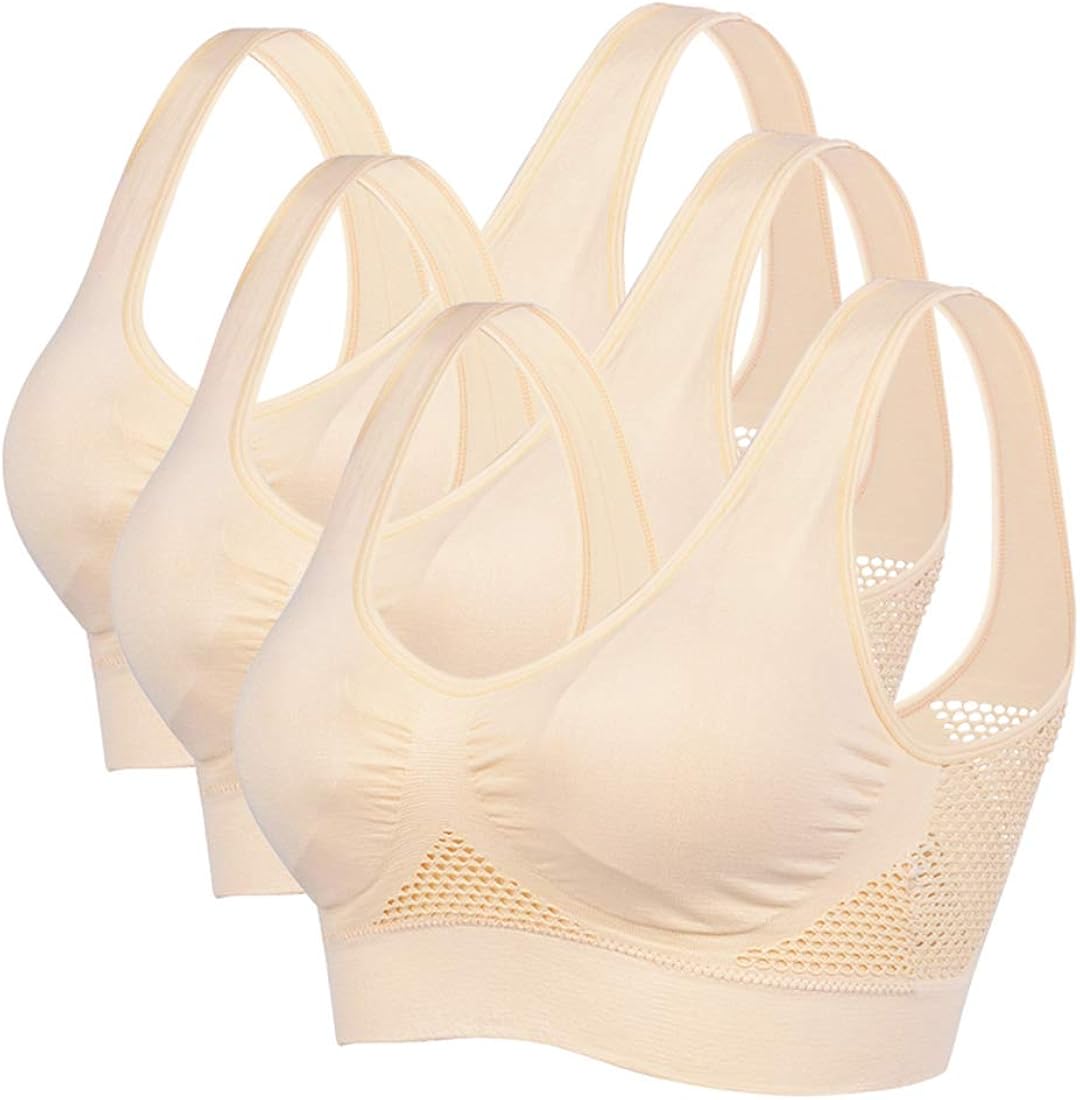 Reggiseno Senza Ferretto Litthing Donna - Comfort Per Sport, Yoga E Dormire, Imbottitura Rimovibile - Foto 3