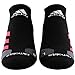 adidas Unisex Traxion Tennis No Show Sock (1-Pair), Black/Shock Red/Onix/White, Medium, (Shoe Size 6.5-9)
