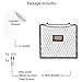 Wall35 Cestino Magazine Holder and File Organizer Wall Mount Metal Chicken Wire Basket with Tag Slot, Black