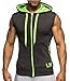 LemonGirl Men's Bodybuilding Sleeveless Hoodie Gym Tank Top