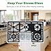 Gas Stove Burner Covers [8 Pieces Thicknessd:0.2mm/Size:10.6