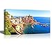 wall26 Beautiful Scenery/Landscape of Panoramic Aerial View of a Cinque Terre Village Along The Coast of Italy | Modern Wall Decor/Home Decor Stretched Gallery Canvas Wraps Giclee Print