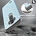 LG G3 Case, Starshop [Shock Absorption] Dual Layers Impact Advanced Protective Cover with [Premium HD Screen Protector Included] [Light Blue Lace]