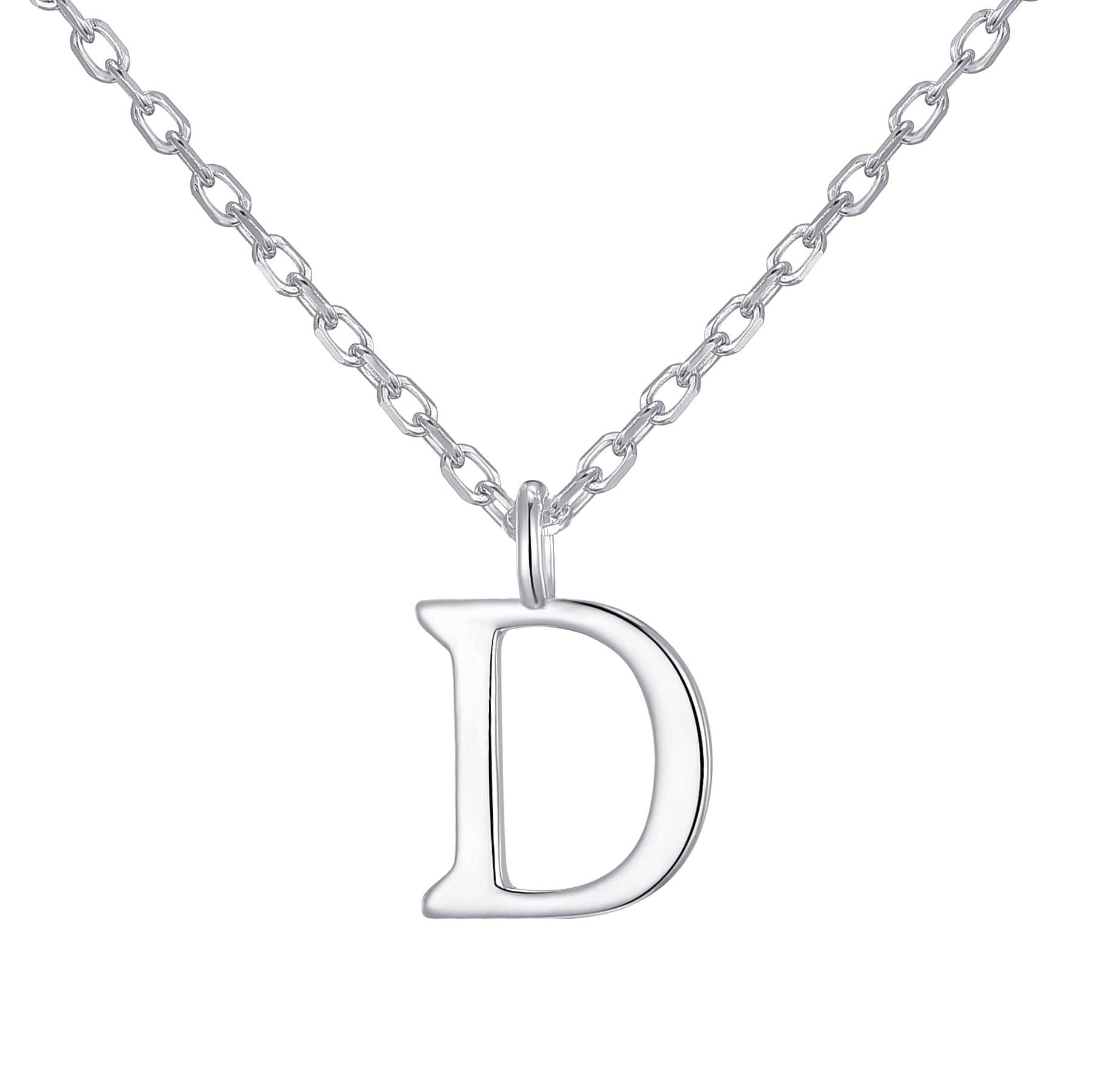 Philip Jones Sterling Silver Initial D Necklace — image 1