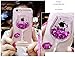Black Lemon Cute Case for iPhone 7 Plus, Liquid Glitter Case for 8 Plus , Goblet Wine Glass Liquid Quicksand Flowing Floating Bling Glitter Sexy Makeup Case for Girls with Neck Lanyard (Rose)