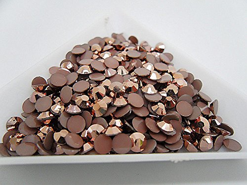 MajorCrafts 2000pcs 5mm ss20 Jelly AB Flat Back Round 14 Facets Resin Rhinestones Arts and Crafts Embellishment Gems (Metallic Bronze Brown C58) โ image 1