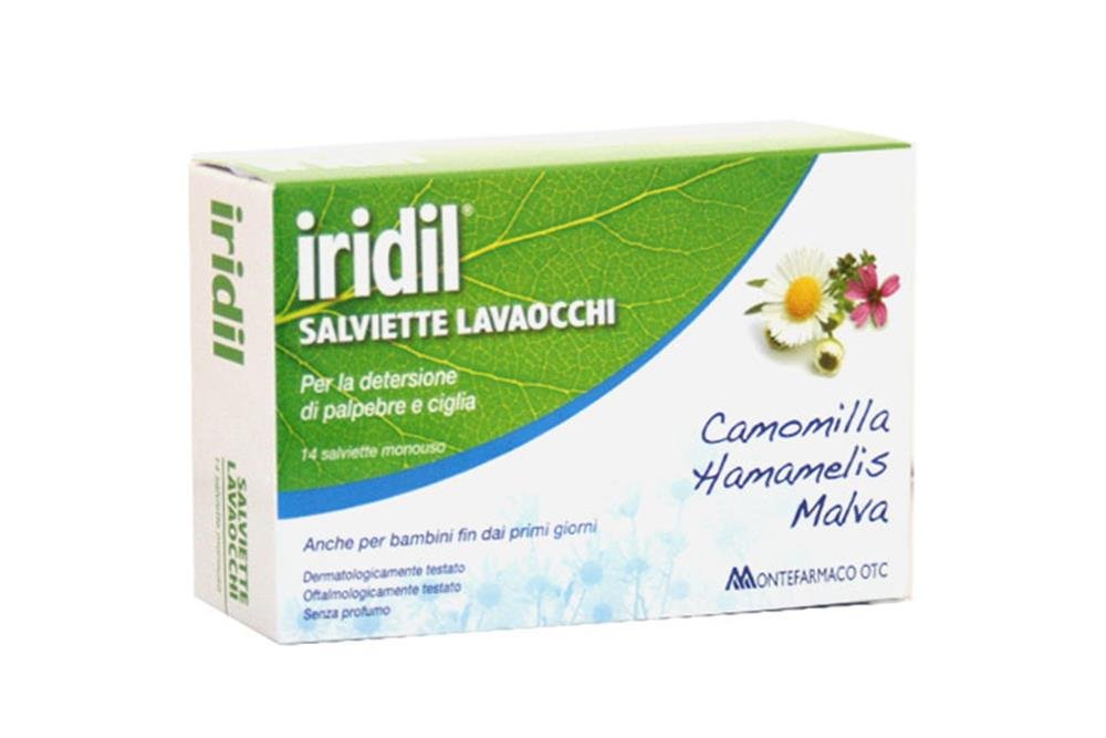 Iridil Salviette Lavaocchi 14 Salviette Monouso