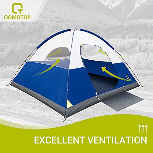 OT QOMOTOP Tents, 2 Person Easy Setup Dome Camping Tent Waterproof