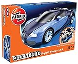 Airfix Quickbuild Bugatti Veyron Supercar Plastic Model Kit (J6008)