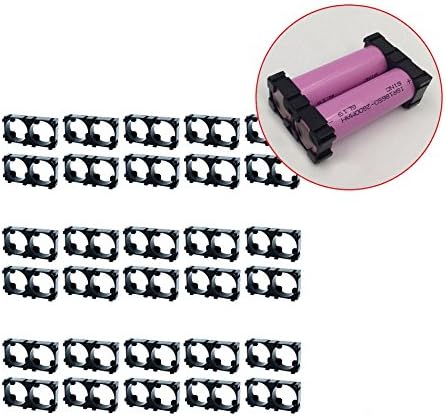 30PC (2 Hole) Battery Cell Spacer 18650 Battery Double Holder Battery Holder Battery Radiating Shell Battery Pack Spacer For DIY Battery Pack (Battery not included)