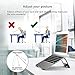 EPN Laptop Stand, Adjustable Ventilated Stand for desk, Foldable Aluminum Laptop Riser with Rubber Pads and Protective Hooks, Ergonomic Portable Holder Compatible for 11″-15.6″ MacBook/Dell/HP/Lenovothumb 1
