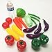 Apontus Toy Pretend Play Life Sized Bag of Vegetables Playset Cooking Bright Colors Chef