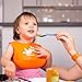 Silicone Baby Bib and Placemat Set for Boys and Girls | Comfortable Waterproof No-stains Feeding Baby Kit | Soft and Easily Wipes Clean Bib for Babies or Toddlers + Bonus 2 Securing Straps