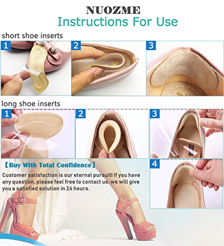 Heel Grips Heel Cushion Inserts Reusable Self-Adhesive Non-Slip Heel Pads Liners for Men's and Women's Loose Shoes, Preventing Heel Slipping, Rubbing, Comfortable Shoe Pads Inserts -6 Pairs - Thumbnail 6