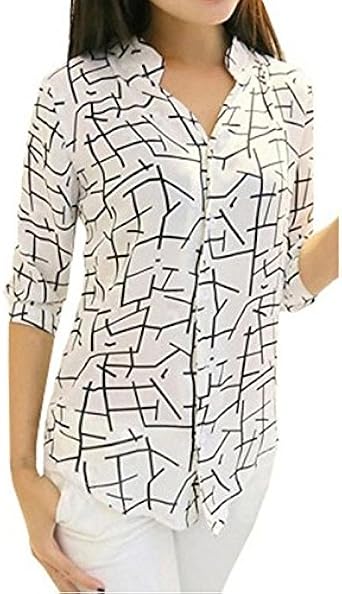 amazon white blouse plus size