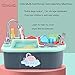 Wowok Play Kitchen Sink Toys, Dishwasher Playing Toy with Running Water, Automatic Faucets, Tableware and Detachable Water Rack Play House Pretend Role Play Toys for Boys Girls