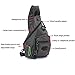 Large Sling Backpack, Sling Chest Bag Shoulder Crossbody Daypacks Fits 14.1-Inch Laptop Bookbag for Travel Outdoor Men Women (Grey55)