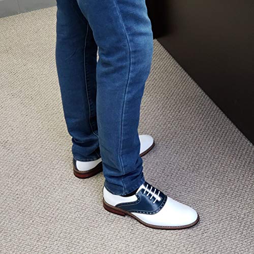 mens two tone saddle shoes