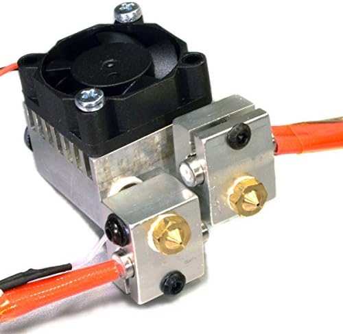 RepRap 3D Printer Dual Input Dual Nozzle Bowden Extruder HotEnd 0.4mm / 1.75mm