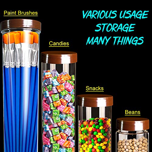 60pcs Paint Brushes Set for Kids Art Paint Party with A Storage Tank, As Birthday, Thanksgiving and Christmas Gifts
