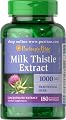 Puritan's Pride Milk Thistle 4:1 Extract 1000 mg (Silymarin)-180 Softgels