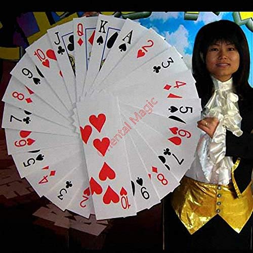 Large-Scale Card Production Fan Magic Tricks , Party Tricks, Amazing Tricks , Magic Kit,Stage Magic