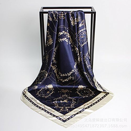 SAFZES Women Scarf Scarves 90cm printed silk satin scarves square Blanket Cape Wrap Shawl Stole,