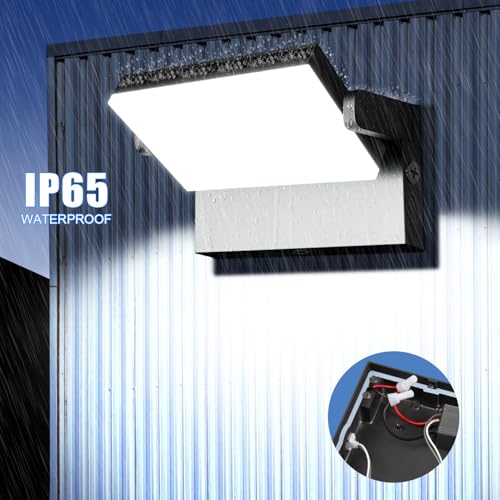 ledmo 150W Outdoor LED Spotlight 17000 lm, 360°, Cool White 6000K, IP65 | 17000 lm cool white 6000 K light for large areas; 360° panel and black aluminium body, ideal for garage and workshop