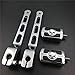 HTT Group Motorcycle Chrome Aluminum Heel/Toe Shift Levers with Skull Shifter Pegs For Harley Davidson Electra Glide 1988 and later