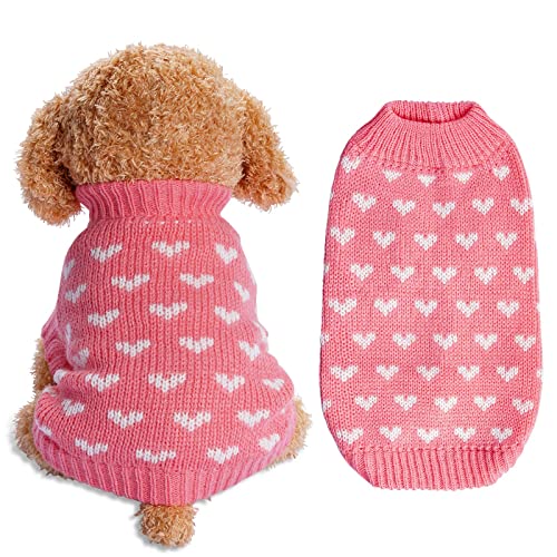 Dxhycc Heart Pattern Cat Sweater