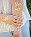 Bachelorette Party Tattoos - Bachelorette Party Favors, Decorations & Supplies by Sterling James Co. - Girl's Night Out Temporary Metallic Tattoos