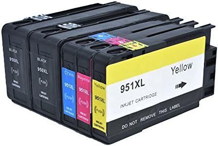 BABU Compatible Ink Cartridges Replacement for HP 950 951XL Work for HP Officejet PRO 8600 8610 8620 8630 8100 8640 8660 8615 8625 251dw 271dw 276dw Printer (1set+1black)