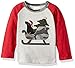 Mud Pie Baby Toddler Boys' Christmas Camo Long Sleeve Waffle Weave Raglan T-Shirt, Sleigh, LG/4T-5T