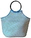 Be...Just Be Neoprene, Insulated Lunch Tote (aqua and white chevron)