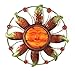 Bejeweled Display Sun Face w/ Stain Glass Wall Art Plaque Home Decoration