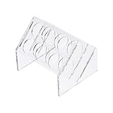 uxcell Slant Rack Acrylic Test Tube Holder 6 Wells