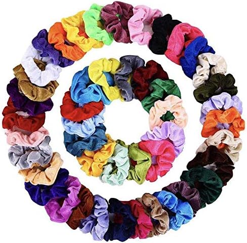 Velvet Elastic Hair Bands Scrunchy 46/36/20pcs/set Solid Lady Hair Scrunchies Elastic Hair Bands Pure Color Bobble Dance Velvet Soft Charming Scrunchie Hairbands hair scrunchies