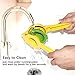 Mr Rudolf Manual Juicer Citrus Lemon Squeezer - Hand Fruit Juicer Lime Press,Professional Hand Juicer Kitchen Tool,Yellow
