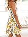 Murimia Womens Summer Strapless Ruffle Backless Floral Beach Mini Dress