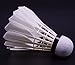 Badminton 12 Pack Goose Feather Shuttlecocks with Great Durability and Stability Suitable Birdies Balls for Outdoor Indoor Sports Training